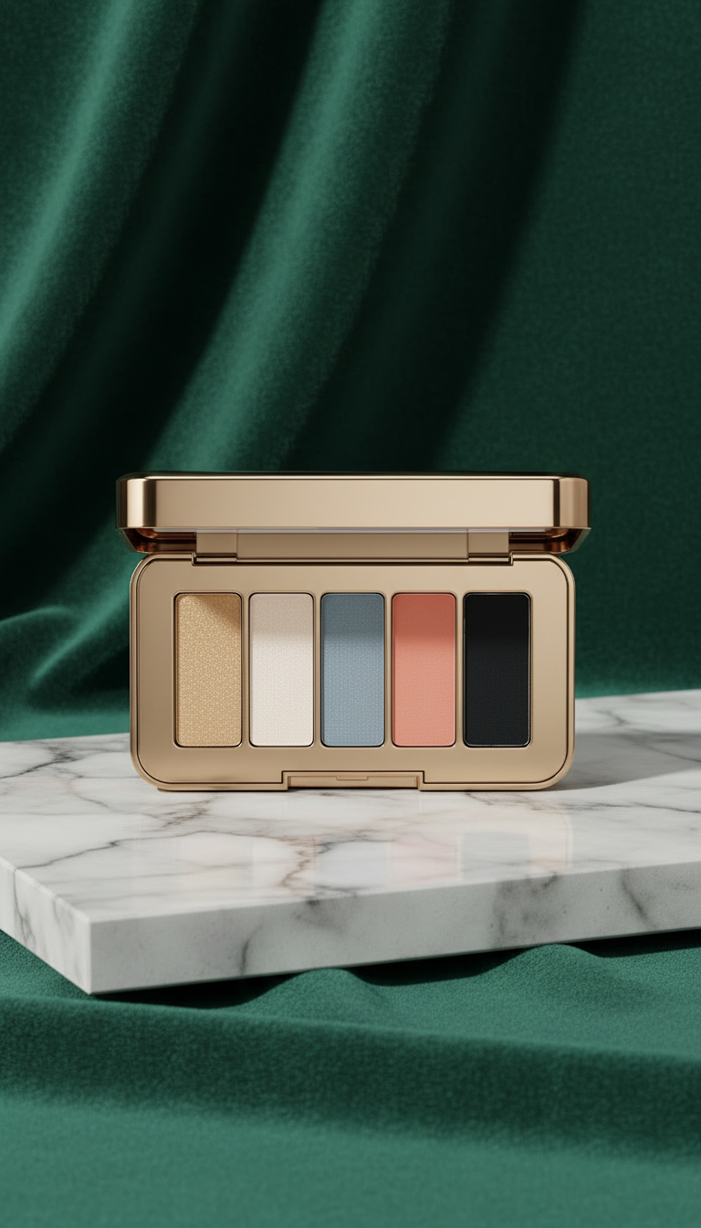 Pressed Eyeshadow Palette with Vibrant Pigments in a new setting