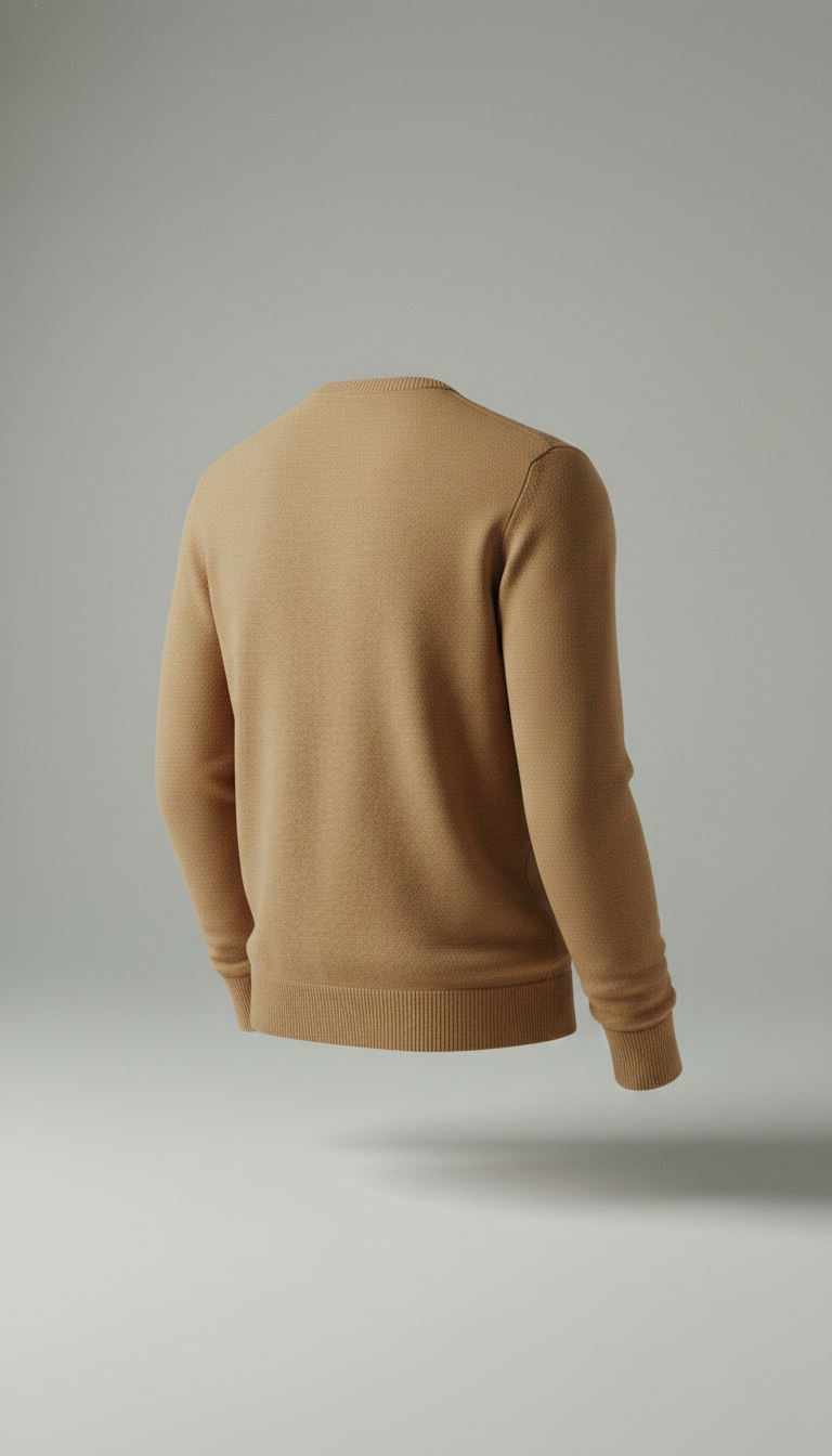Alternate angle view of Merino Wool Crewneck Sweater