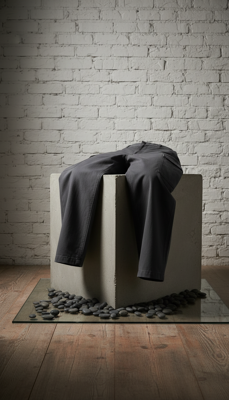Minimalist Cargo Pants with Tapered Leg in a new setting