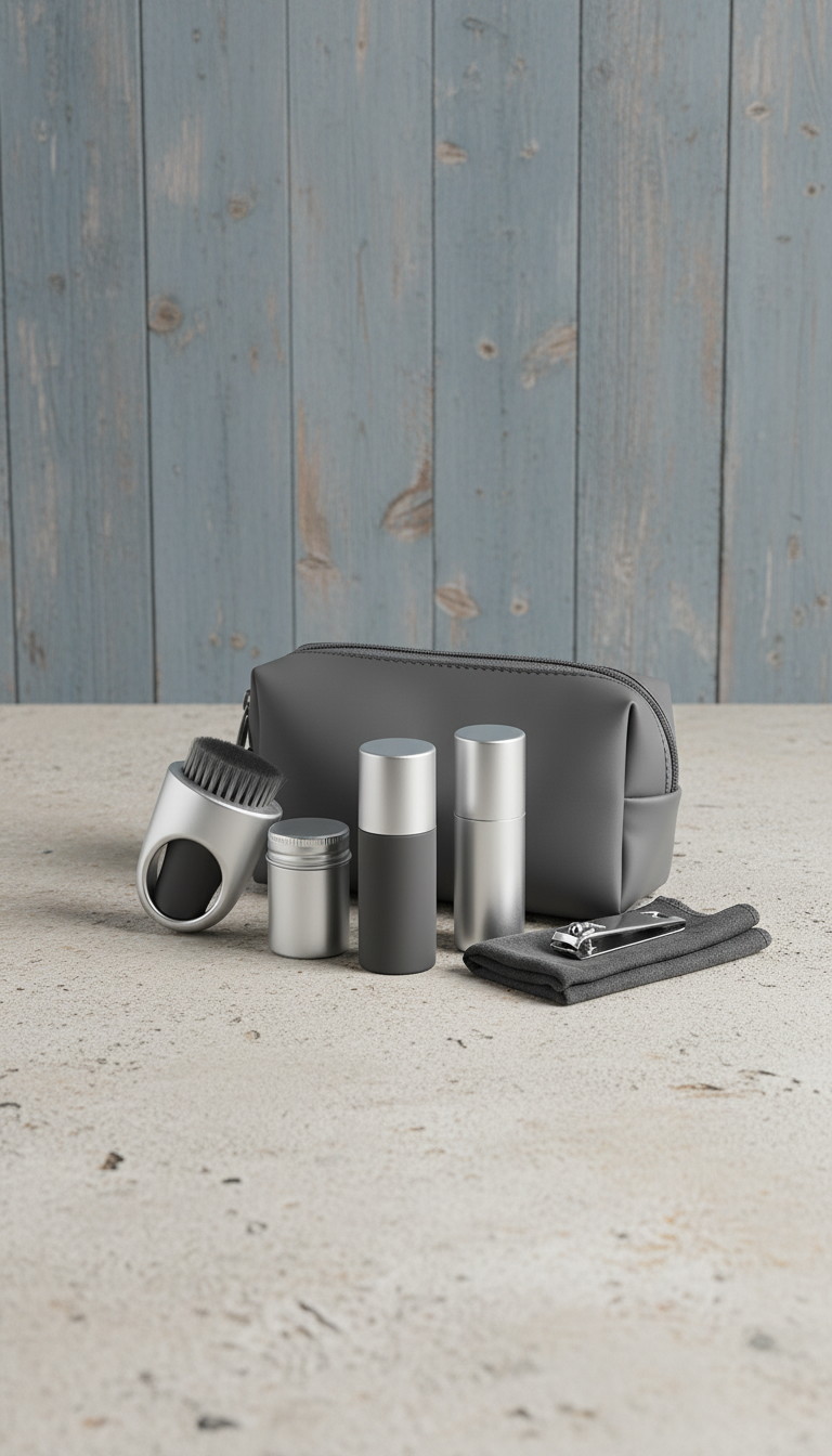 Compact Travel Grooming Kit in a new setting