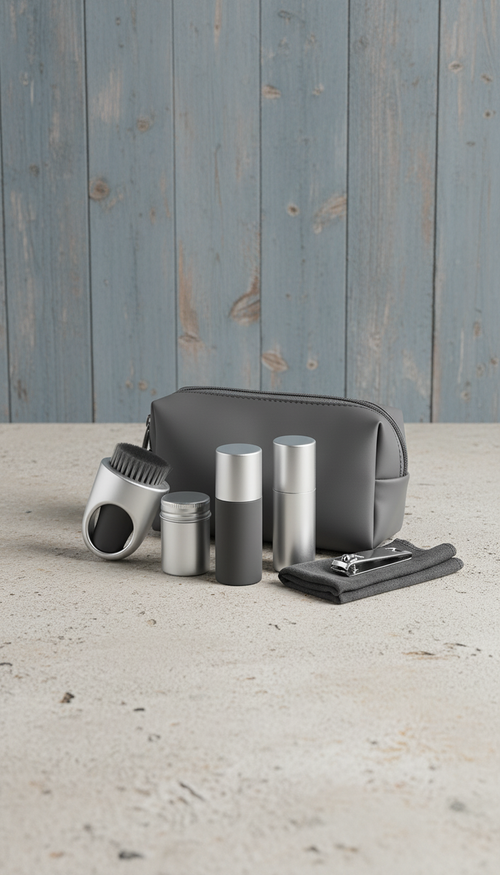 Compact Travel Grooming Kit in a new setting